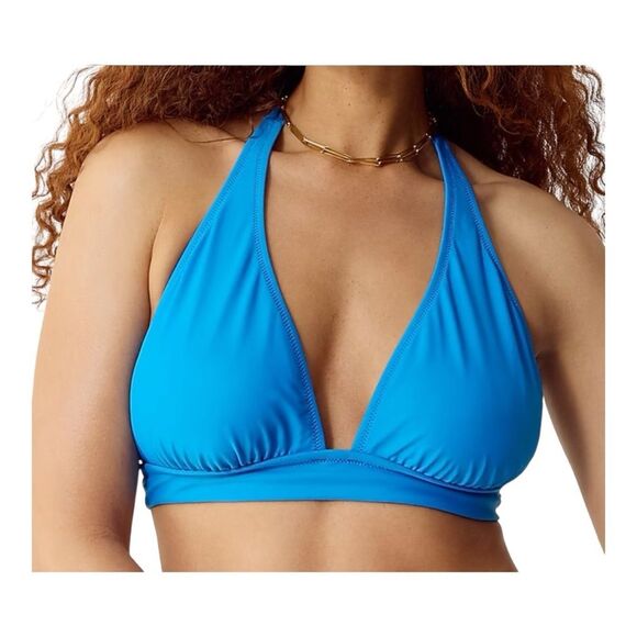 NWT J. Crew Red Halter Triangle Tie Back Swimwear Preppy Top Size S - Picture 6 of 6